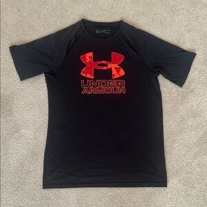 Boys Under Armour Black Tee